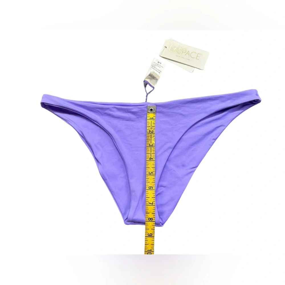 L*SPACE womens Camacho classic bikini bottoms size Large amethyst NWT